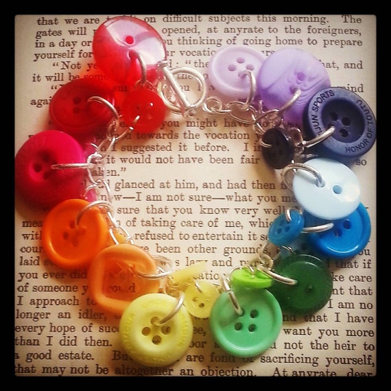 button charm bracelet