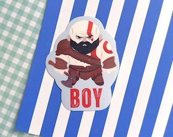 Adesivo di Kratos di God of War / Decalcomania da 7,6 cm