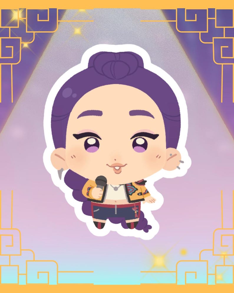 Kpop Demon Hunters Stickers | Rumi | Mira | Zoey | Huntrix | Derpy ...