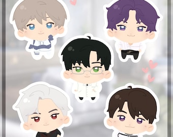 Love and Deepspace-stickers | Rafayel | Xavier | Zayne | Sylus | Caleb | LADS-sticker: