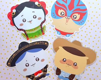 Adesivi messicani Chiikawa / Hachiware / Usagi / Kuri-Manju / Carino / Decalcomania