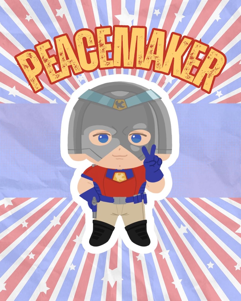 Peacemaker (2022) Sticker | Chris Smith Sticker | DCU Sticker | DC ...