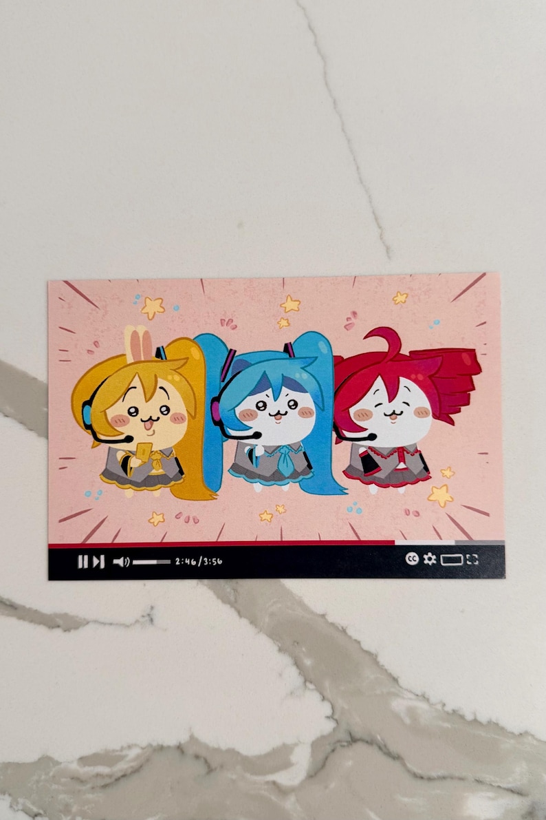 Chiikawa Triple Baka Art Print A5 Size | Hachiware | Usagi | Hatsune ...