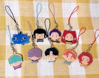 Kpop Demon Hunters Phone Charms | Huntrix | Rumi | Mira | Zoey | Derpy Tiger | Saja Boys |