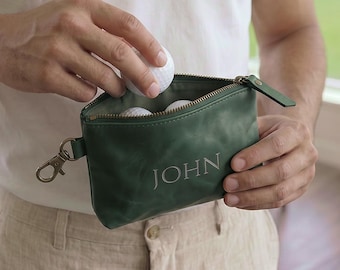 Bolsa de golf 100% de cuero genuino, bolsa para pelotas de golf personalizada, bolsa de golf a medida, bolsa de golf para hombre, bolsa de golf de cuero, bolsa de golf con cremallera