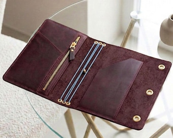 100% Genuine leather notebook cover, Custom size leather journal cover, Personalized leather journal, A5 leather notebook cover