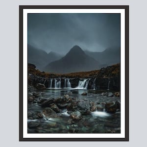 Fairy Pools Waterfalls, Photo Print, Isle of Skye, Scotland, Scottish Highlands, Landscape Photography, Wall Art, Home Decor, Scottish Gift