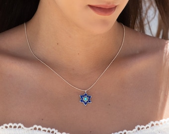 Bat Mitzvah Gift Necklace, Delicate Silver Pendant, Star of David Pendant, Silver Star of David Necklace, Judaica Jewelry, Bat Mitzvah Gift