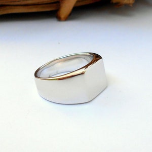 Women Signet Ring, Men Signet Ring, Silver Signet Ring, Women Pinky Ring, Men Pinky Ring, Seal Ring, Square Signet Ring, Statement Ring