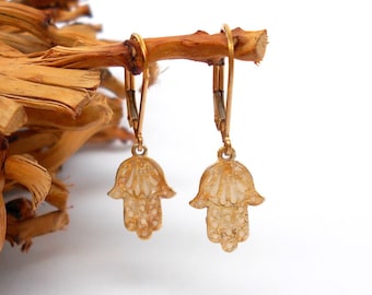 Orecchini pendenti Mano di Fatima con strass | SHEIN ALIA