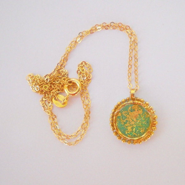 Unique Gold Necklace Unique Pendant Necklace Small Pendant Etsy