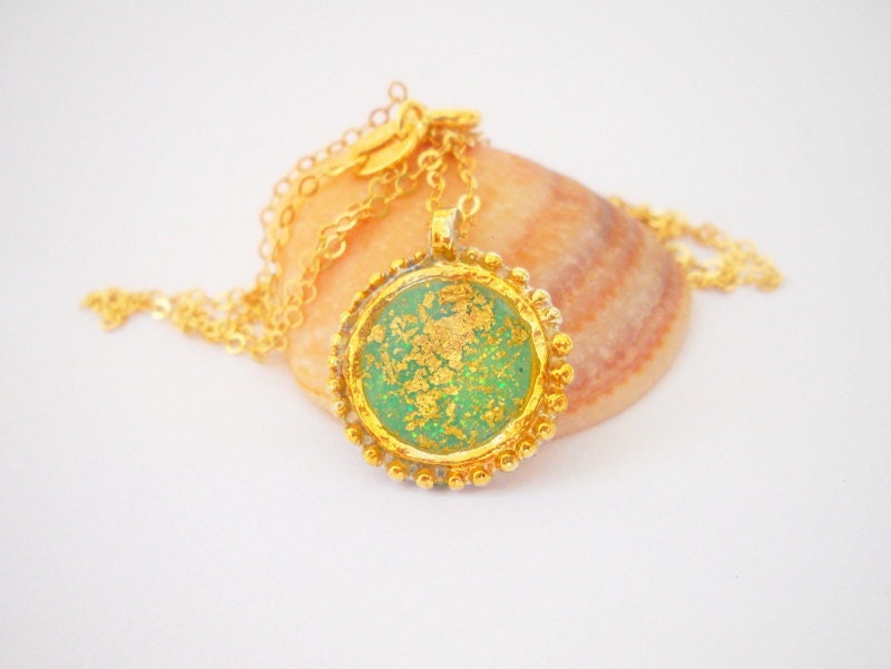 Unique Gold Necklace Unique Pendant Necklace Small Pendant Etsy