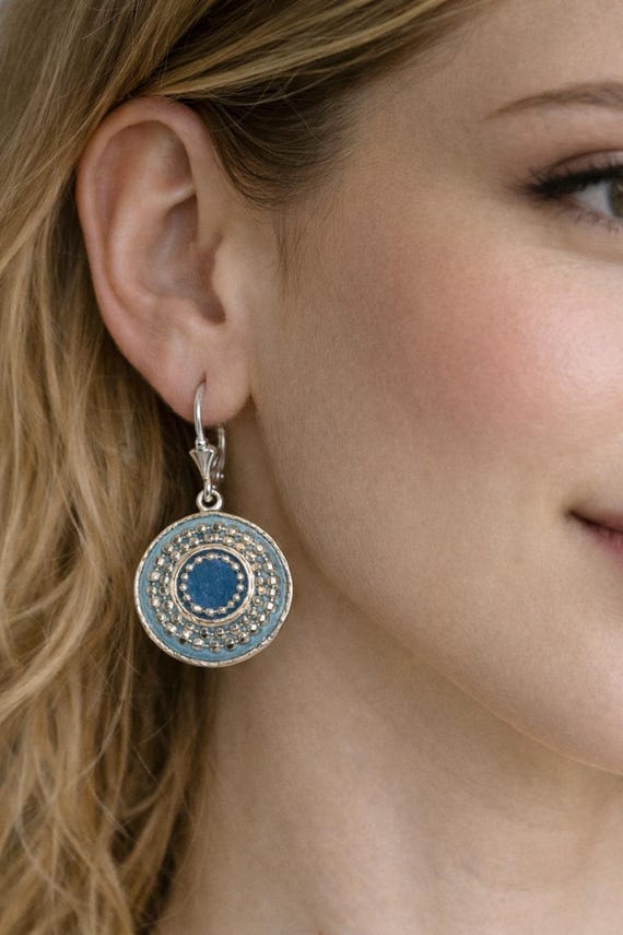 Orecchini pendenti in argento Sterling 925 con cristalli Swarovski viola e lilla, due tonalità, per feste di compleanno, da sposa, per 16 e 18 anni, nuovi. - Italia