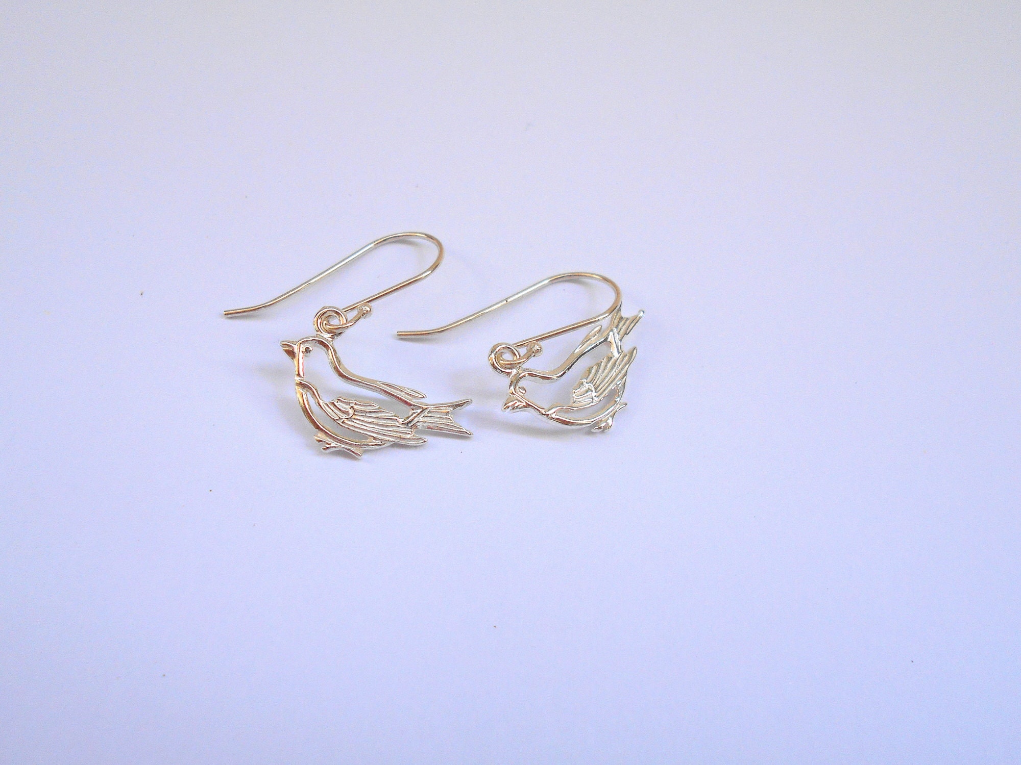 Twin bird Earrings main image 0