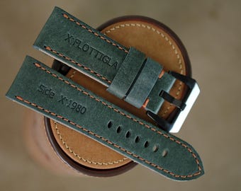 Correa Panerai - piel italiana Pueblo (verde agua)