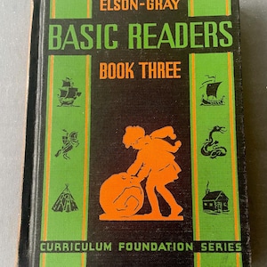 Vintage 1936 Elson-Gray Basic Reader Book 3 | Original Dick and Jane Series | Vintage Children&#39;s Textbook | Scott Foresman