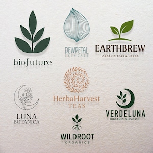 Custom Organic Logo Design for Eco Brands | Minimal Botanical Branding