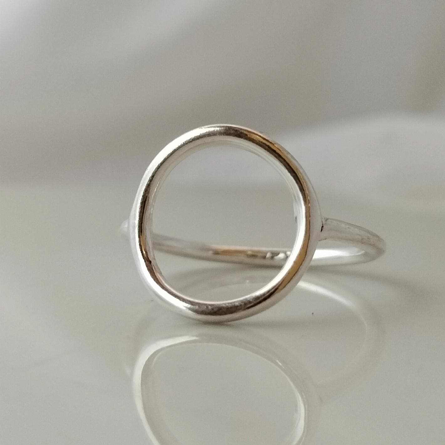 Shiny zirconia ring in sterling silver | Anello in Argento Sisi