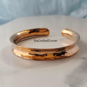 Pure Copper Cuff Bracelet - Adjustable Healing Bracelet - Handmade Copper Jewelry - Solid Copper Arthritis Bracelet - Minimalist Jewelry