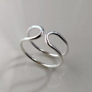 Arthritis Finger Splint Ring - Adjustable Ring Splint - Swan Neck Splint - 925 Sterling Silver Ring - Knuckle Ring - Thumb Ring - Midi Ring