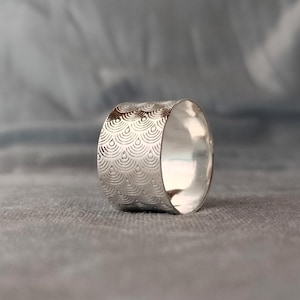 Wide Silver Band, 925 Sterling Silver Ring, Wedding Band Ring, Band Ring For Thumb, Statement Silver Band, Silver Jewelry, Gift For Mom