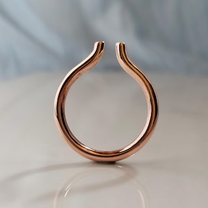 Pure Copper Ring - Copper Wire Ring - Minimalist Copper Ring - Healing Copper Jewelry - Copper Midi Ring - Women&#39;s Copper Ring - Gift Ring