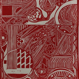 Abstract Linoprint