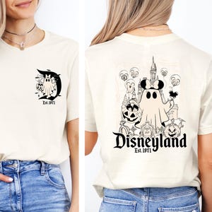 Mickey Ghost Shirt, Disney Watercolor Castle Shirt, Halloween Castle Shirt, Disney Halloween Shirt, Minnie Halloween Shirt, Disney Shirt