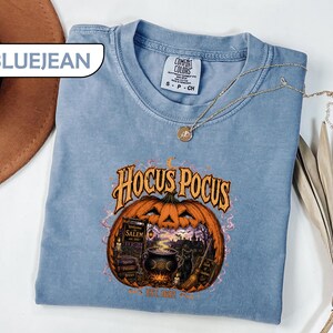 Comfort Colors® Salem Halloween Shirt, Spooky Season Witchy Tee, Witch City Massachusetts T-Shirt, Retro Pumpkin Graphic Tees image 3