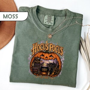 Comfort Colors® Salem Halloween Shirt, Spooky Season Witchy Tee, Witch City Massachusetts T-Shirt, Retro Pumpkin Graphic Tees image 5
