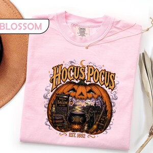 Comfort Colors® Salem Halloween Shirt, Spooky Season Witchy Tee, Witch City Massachusetts T-Shirt, Retro Pumpkin Graphic Tees image 8