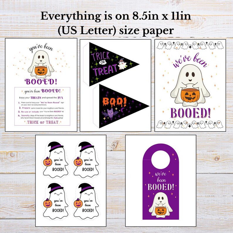 You've Been Booed Kit | Halloween Basket Printables (instant Download ...