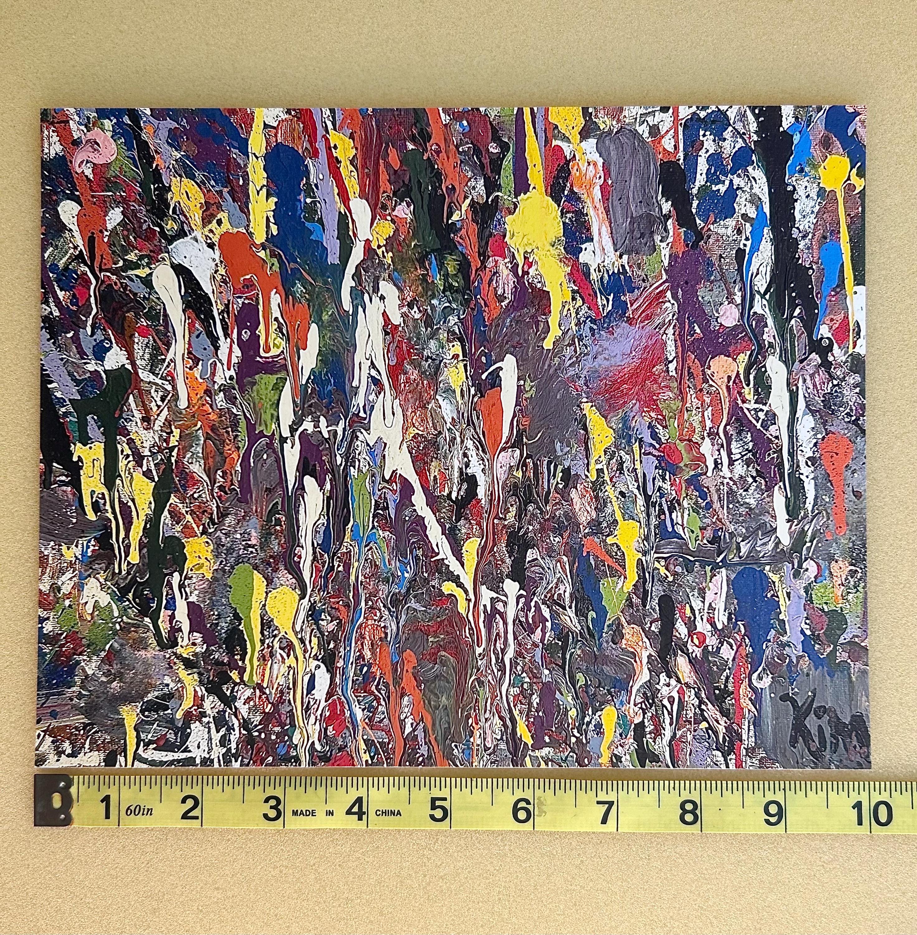 Spilt My Paint: アートプリント (4x5, 8x10)、カラフルな抽象