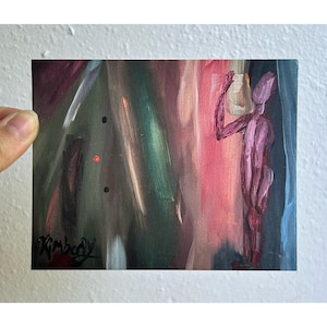 Leave Me Standing: Art Print (4x5, 8x10), Modern Acrylic Painting, Artsy Indie Decor, Fun Hipster Statement, Quirky Artwork, Unframed Glicée