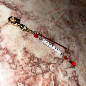 Handmade Ferrari F1 Keychain