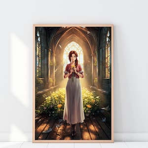 Aerith Gainsborough – Arte de fan inspirado en Final Fantasy VII - Descarga digital