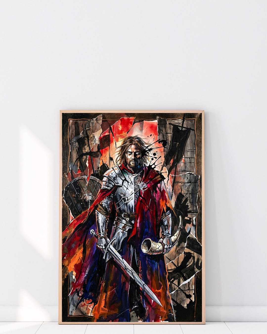 Boromir - Lord of the Rings Fan Art - Gondor Warrior - Digital Download ...