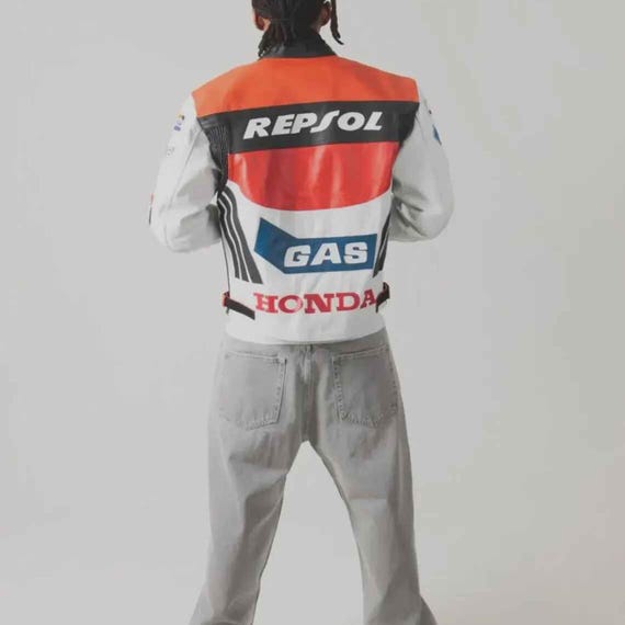 ホンダ レプソル レーシング レザージャケット：CEアーマー付き牛革製