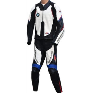 BMW S1000RR Cowhide Leather Racing Suit: Custom MotoGP Biker Gear