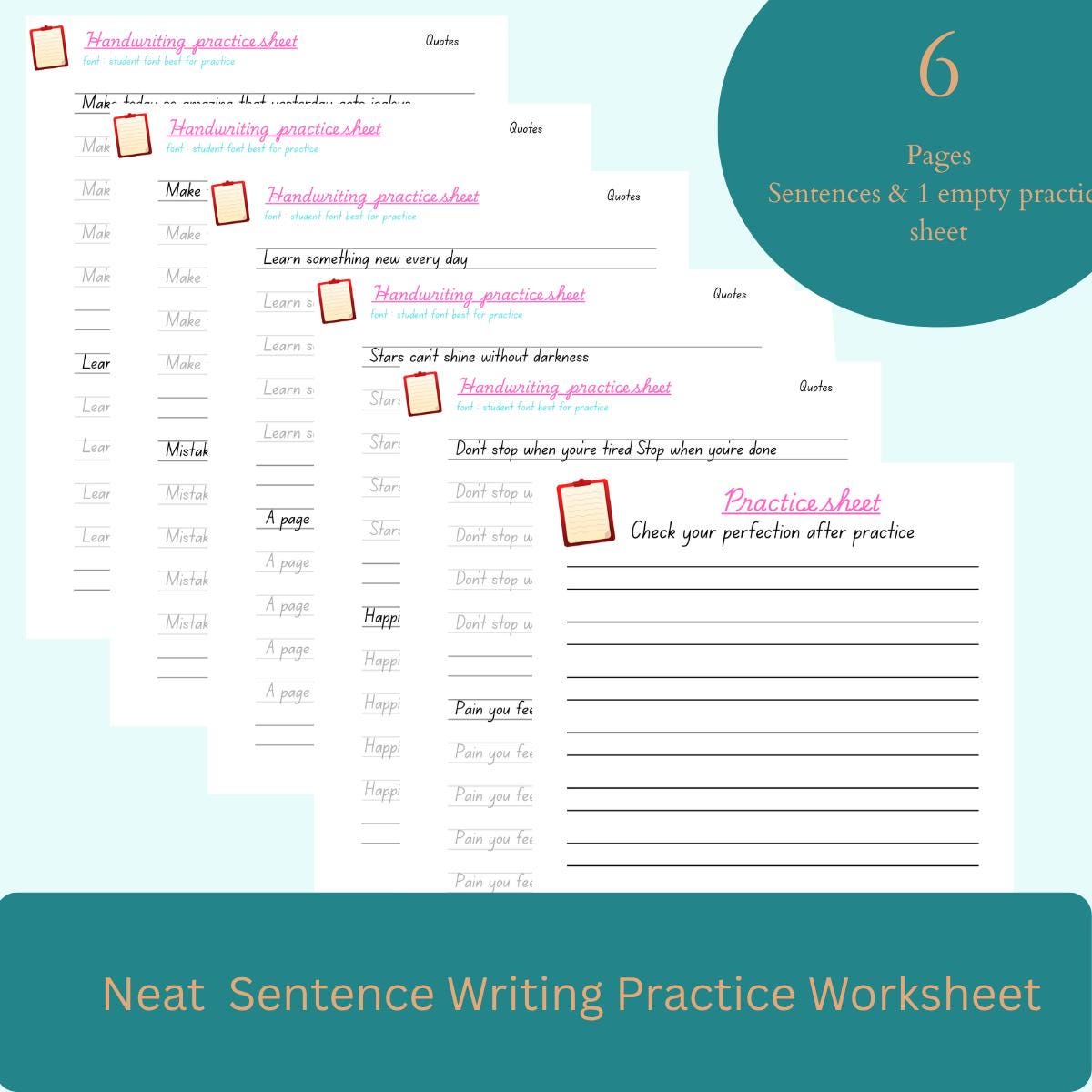 Handwriting Practice Bundle: Adult Alphabet Writing & Letter Tracing ...