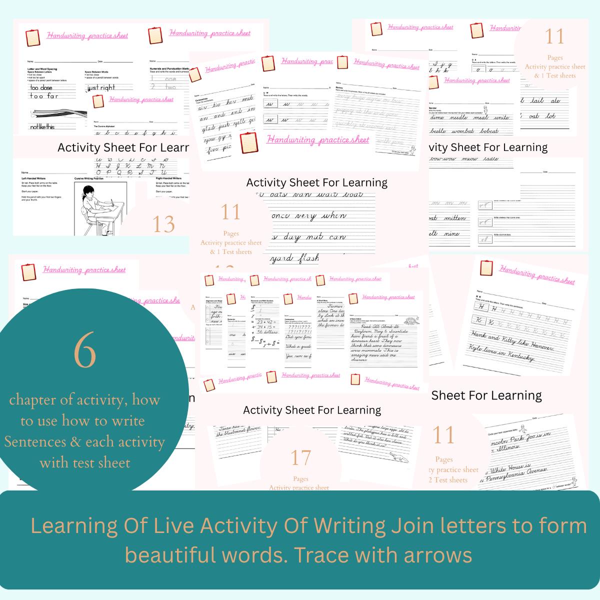 Handwriting Practice Bundle: Adult Alphabet Writing & Letter Tracing ...