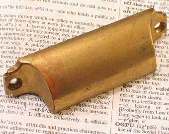 Bronce Y&T Bin Pull YALE TOWNE Antiguo Victoriano Latón Armario Gabinete Cajón Hardware