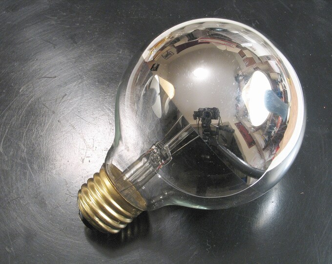 60 Watt Silver Bowl Light Bulb Mirrored Crown Pendant Lamp Bulb