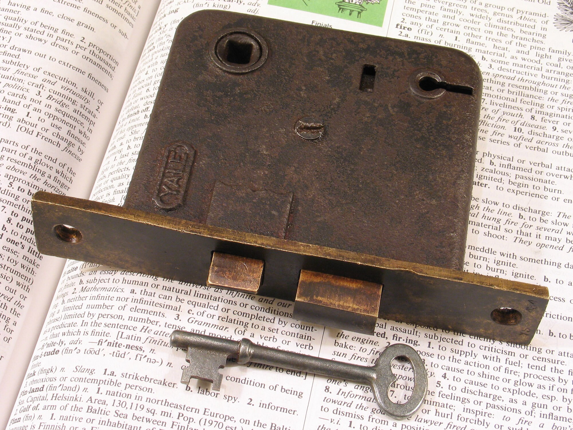 Antique Sargent Mortise Lock Skeleton Key #4 Antique Sargent Door Key 4