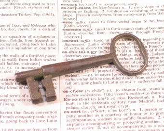 Llave maestra de barril macizo de hierro vintage de 3-1/4" de largo - Herrajes para cerraduras de puertas antiguas