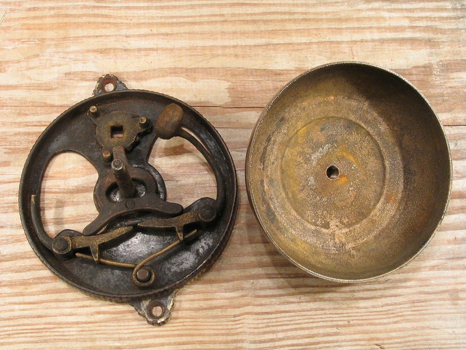 Bronze Victorian Door Bell TAYLORS 1860 w Star Rotary Turn Etsy