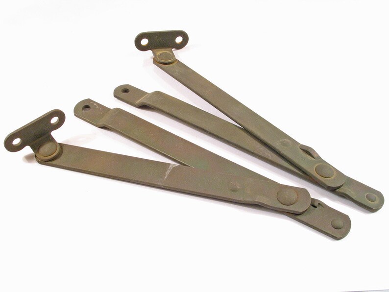 Pr Vintage Box Lid Stays Jewelry Box Antique Hardware Etsy