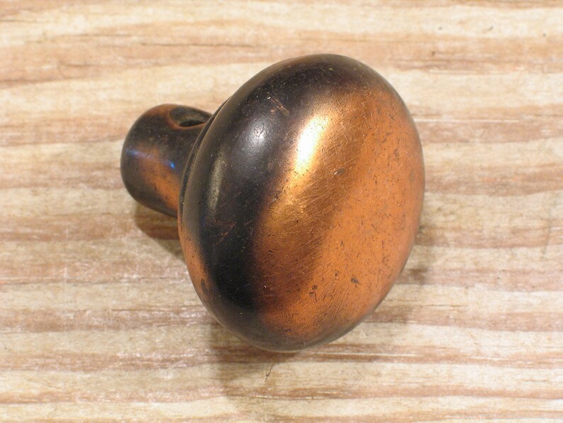 Sm Vintage Flashed Copper Door Knob For Screen Door Antique Etsy
