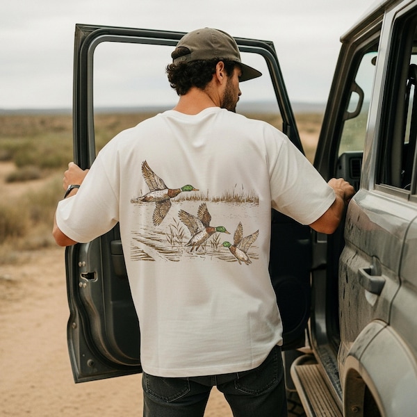 Retro Hunting Mallard Ducks Comfort Colors T-Shirt
