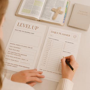 Faith-based Daily Planner Printable Christian Morning Routine Journal ...